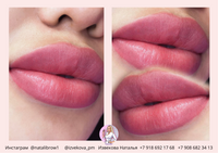 Перманентный макияж губ в технике 3D