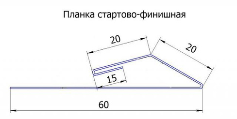 Планка стартовая для сайдинга (текстура дерева)