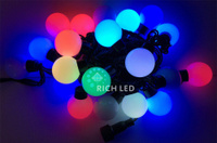 Светодиодная гирлянда Шарики Rich LED RGB d 40 мм 5 м IP54 артRL-T5-20C-40B-B/RGB