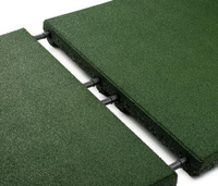 Резиновая плитка 500х500х40 мм зеленая