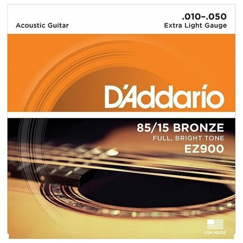 Струны D'ADDARIO EZ900 для акустической гитары D`Addario