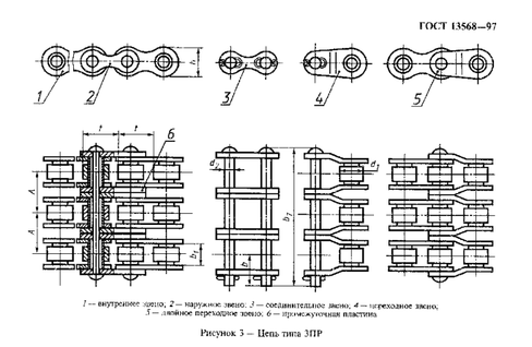 Цепь 3ПР-12,7-4540