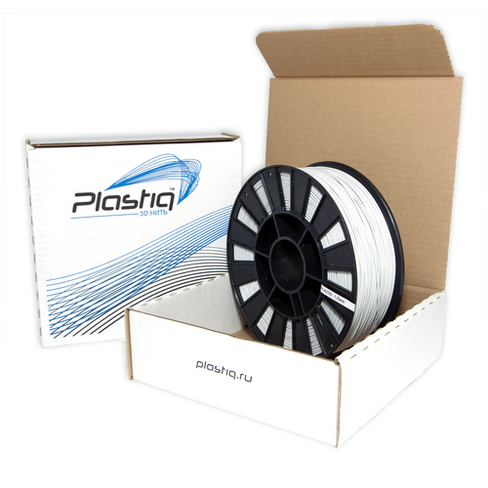 Пластик ABS для 3D принтера белый Plastiq, 1.75мм, 400 метров