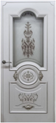Дверь межкомнатная Артгамма Каролина, цвет слоновая кость ПО 40-90