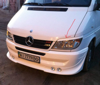 Реснички под покраску 2 шт, стекловолокно Mercedes Sprinter 901 1995-2006