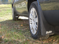Комплект брызговиков 4 шт, резина Fiat Doblo 2001-2015