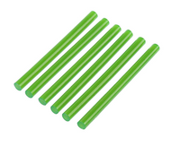 Стержни клеевые Тундра, 7 х 100 мм, зеленые, 6 штук