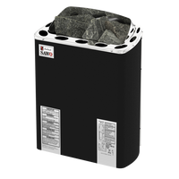 SAWO Электрическая печь Mini X настенная, без блока мощности, 3,6 кВт, нерж. сталь, фибропокрытие, черная, артикул MX-36
