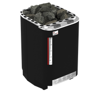 SAWO Электрическая печь Savonia напольная со встр. парогенератором, 10,5 кВт, нерж. сталь, фибропокрытие, черная, выносн