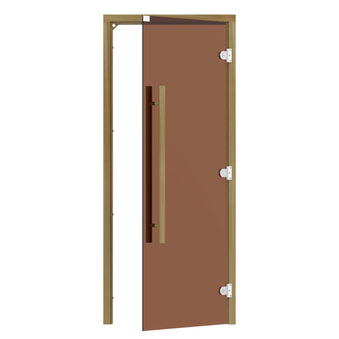 SAWO Дверь 7/19, бронза, левая, без порога, кедр, прямая, 741-3SGD-L-2
