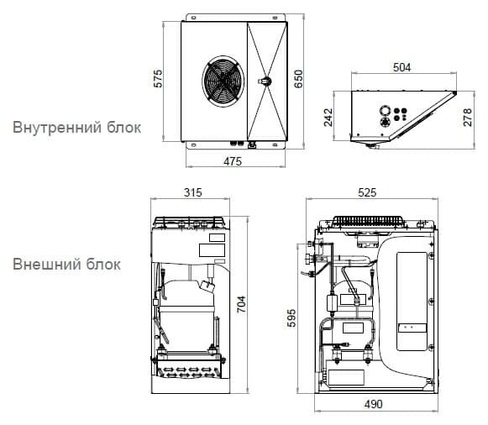 Сплит-система среднетемпературная Polair SM115P SM 115 P