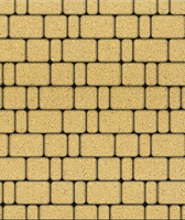 Тротуарная плита Классико Б.1.КО.6 гладкая желтая