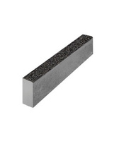 Бордюрный камень тротуарный БР.100.20.8(11) гладкий черный