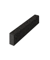 Бордюрный камень тротуарный БР.100.20.8(11) гладкий черный (полностью)
