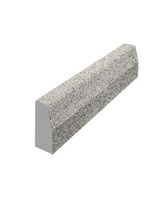 Бордюрный камень дорожный БР.100.30.15 мрамор белый с черным