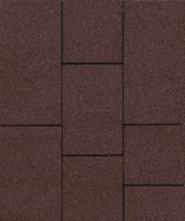 Тротуарная плита Трио Б.10.Фсм.6 гранит н/м коричневый