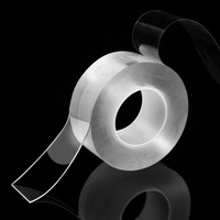 Клейкая нано лента torso, прозрачная, двусторонняя, акриловая 6 мм × 3 м TORSO