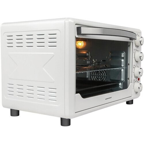 Мини-печь NORDFROST RC 350 W, электрическая настольная духовка, 1600 Вт, 35л, конвекция, гриль, таймер до 120 минут, 3