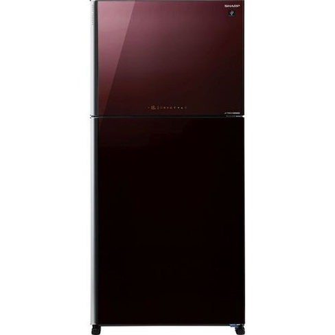 Холодильник двухкамерный Sharp SJ-XG60PGRD No Frost, инверторный бордовый/черный