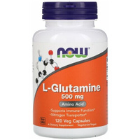 L-Glutamine, L-Глутамин 500 мг - 120 капсул NOW