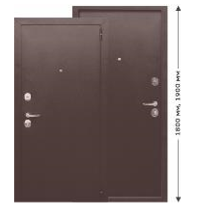 Дверь входная Гарда mini металл / металл