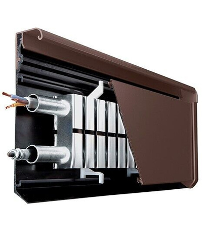 Комплект для сборки Теплый Плинтус Charley Premier электрический коричневый 1,5 п.м.