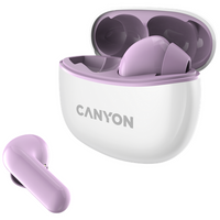 Наушники Canyon CNS-TWS5PU беспроводные, вкладыши, с микрофоном, TWS, Bluetooth, фиолетовый