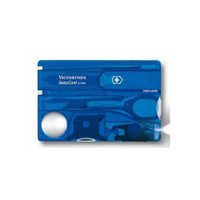 Швейцарская карта Victorinox SwissCard Lite, синий полупрозрачный, коробка подарочная [0.7322.t2]