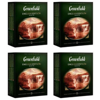 Черный чай Greenfield English Edition, 100 пакетиков х 4 шт