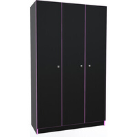 Шкаф 3х створчатый МДК Black Розовый (BL - СК3Р)