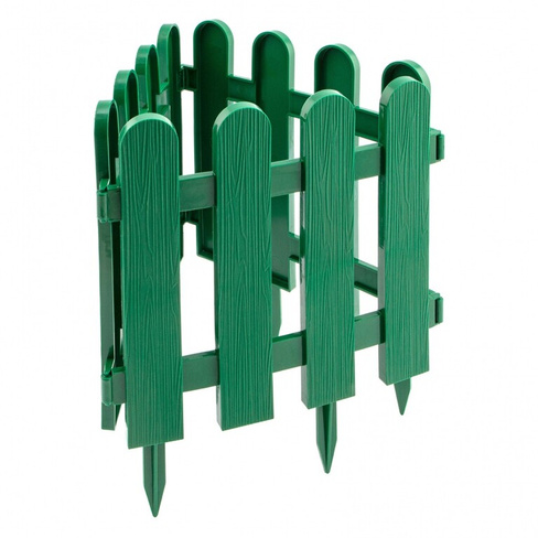 Забор декоративный "Классика", 29 х 224 см, зеленый, Россия, Palisad PALISAD