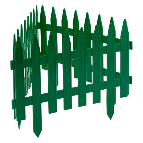 Забор декоративный "Рейка", 28 х 300 см, зеленый, Россия, Palisad PALISAD