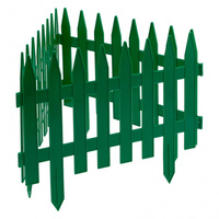Забор декоративный "Рейка", 28 х 300 см, зеленый, Россия, Palisad PALISAD