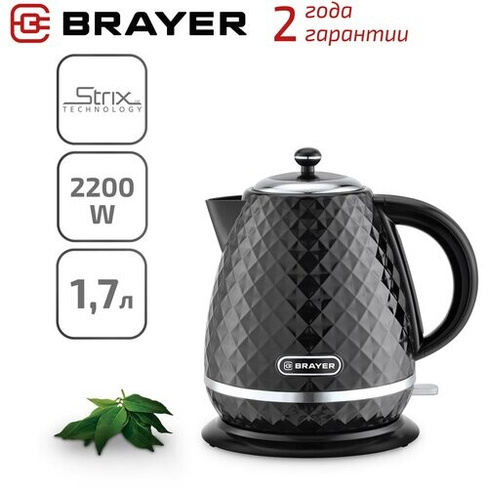 Чайник BRAYER BR1008 RU, черный