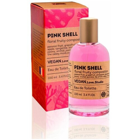 Туалетная вода женская Vegan Love Studio Pink Shell, 100мл Delta Parfum