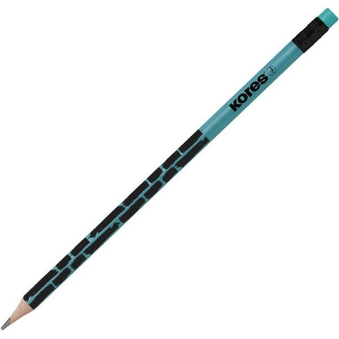 Чернографитный карандаш Kores crackedstylemetal