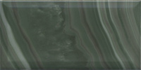 Керамическая плитка Сеттиньяно зелёный грань глянцевый 9,9х20