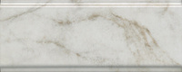 Керамическая плитка Бордюр Серенада белый глянцевый обрезной 30х12