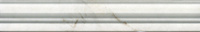 Керамическая плитка Бордюр Серенада белый глянцевый обрезной 30х5