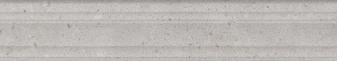 Керамическая плитка Бордюр Риккарди серый светлый матовый структура обрезной 40х7,3