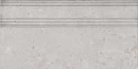 Керамическая плитка Плинтус Риккарди серый светлый матовый обрезной 20х40