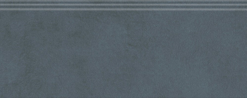 Керамическая плитка Плинтус Чементо синий тёмный матовый обрезной 30х12