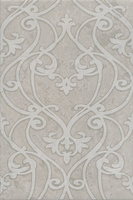 Керамическая плитка Декор Ферони серый матовый 20х30