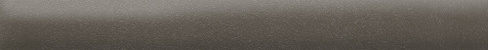 Керамическая плитка Бордюр Чементо коричневый тёмный матовый 20х2