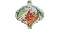 Керамическая плитка Декор Арабески Тоскана 8 глянцевый 6,5х6,5