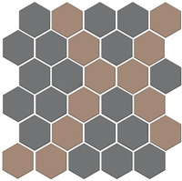 Керамическая плитка Декор Агуста 6 мозаичный микс матовый 29,7х29,8