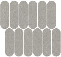 Керамическая плитка Декор Джиминьяно наборный серый матовый 30х32