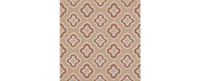 Керамическая плитка Декор Агуста 2 оранжевый матовый 9,8х9,8