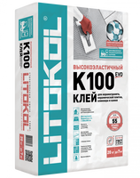 Клей высокоэластичный для укладки крупноформатных плит HYPERFLEX K100 Серый (20кг)