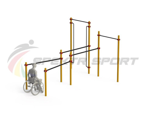 Спортивный комплекс для инвалидов-колясочников GTO-D19_76mm